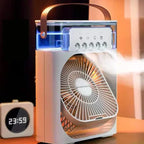 3 In 1 Fan AIr Conditioner Household Small Air Cooler LED Night Light Portable Humidifier Air Adjustment Fan Office Home Fan New Lootquake LLC