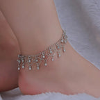 Silver color Stars Anklet Double Layer plated Charms Ankle Bracelet Jewellery Anklets For Women Foot Jewelry Love 2023 new hot Lootquake LLC