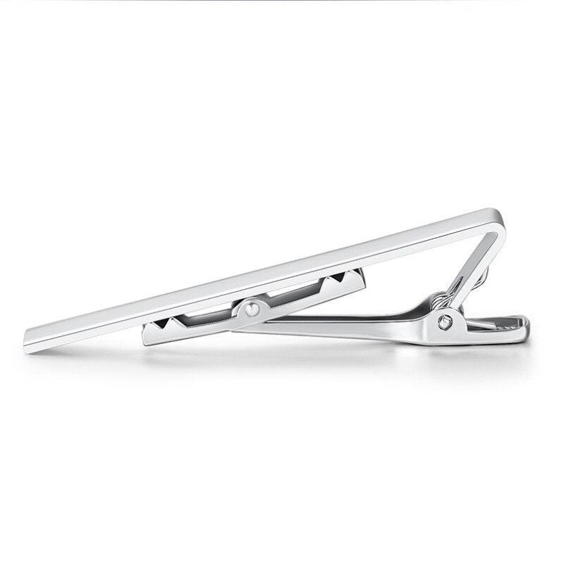 Simple Tie Clip Men Metal Copper Necktie Bar Clip Gold Silver Black 3 Bright Colors Best Gifts For Your Father Lover And Friends  Simple Classic Bar Clasp Practical Necktie Accessories Fashion Men Tie Clips Luxury Clothing Jewelry Stevvex