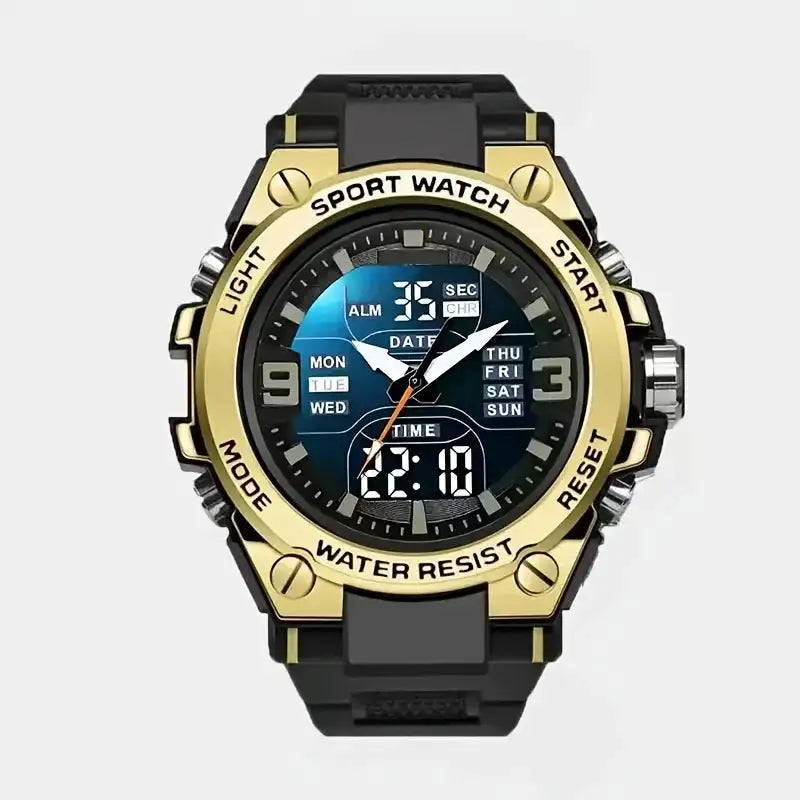 [Men's Digital Chronograph Watch] Multi-sport Chronograph Watch Men's Digital Quartz Watch With Alarm Luminous Date The Ideal Gi