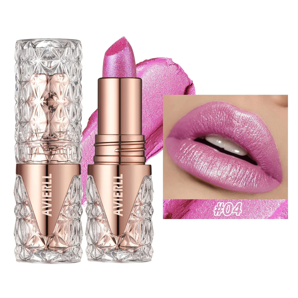 Fine Glitter lipstick, Quicksand Gold Lipstick, Moisturizing Silky Mermaid Girl Pink, Long-Lasting Waterproof Grapefruit Orange Lootquake LLC