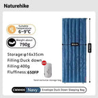 Naturehike CW280 Sleeping Bag Winter Waterproof Goose Down Sleeping Bag Ultralight CWM400 Hiking Camping Sleeping Bag