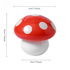 Mini Household Accessories Cute Garbage Can Waste Bin with Lid Detachable Collect Rubbish Red Mushroom Table Desk Binwastebaske