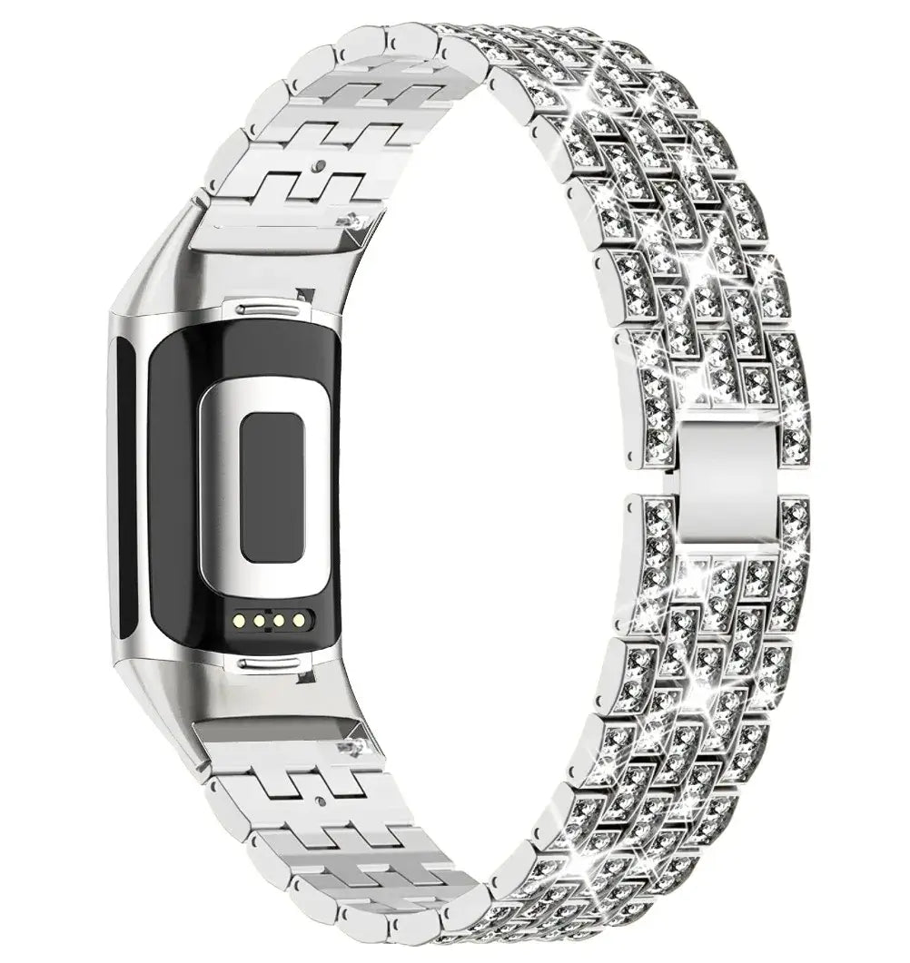 Fitbit Charge 5 6 3 4 Metal Band - Stylish Durable Strap - SJB-DIAMOND ELITES
