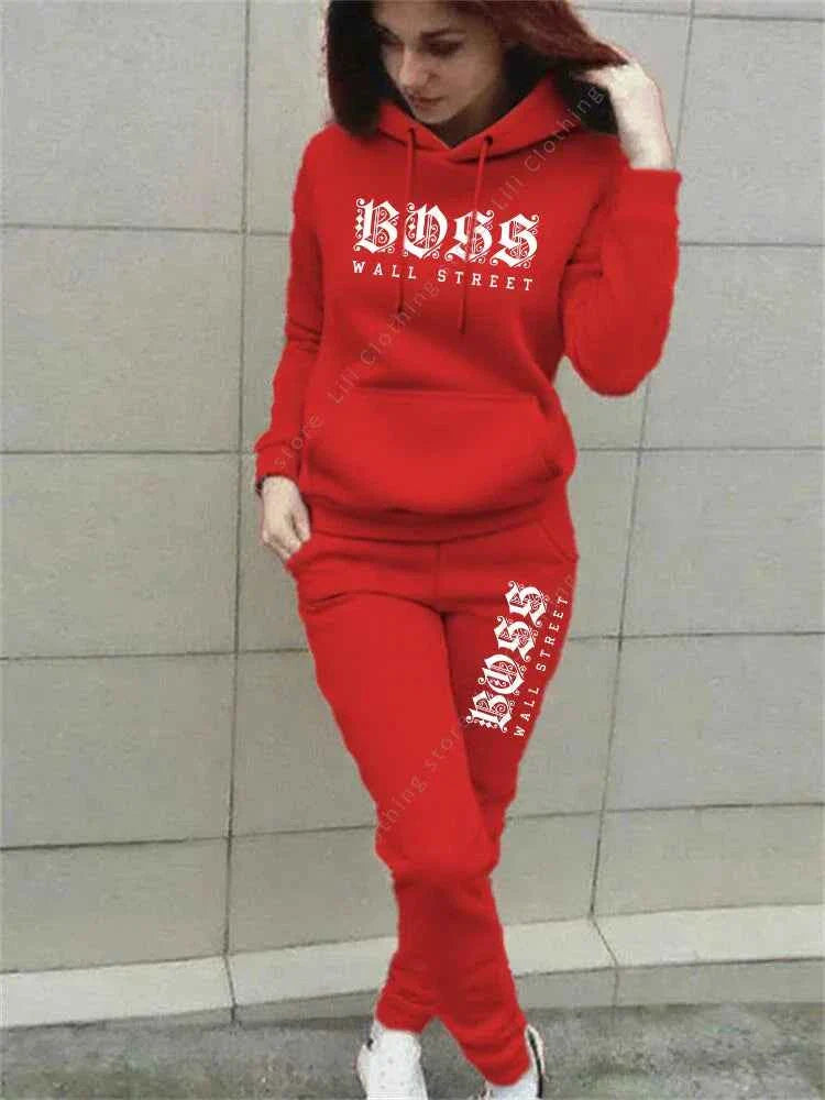 Women's Luxury Hoodie & Sweatpant Tracksuit THRIXINE