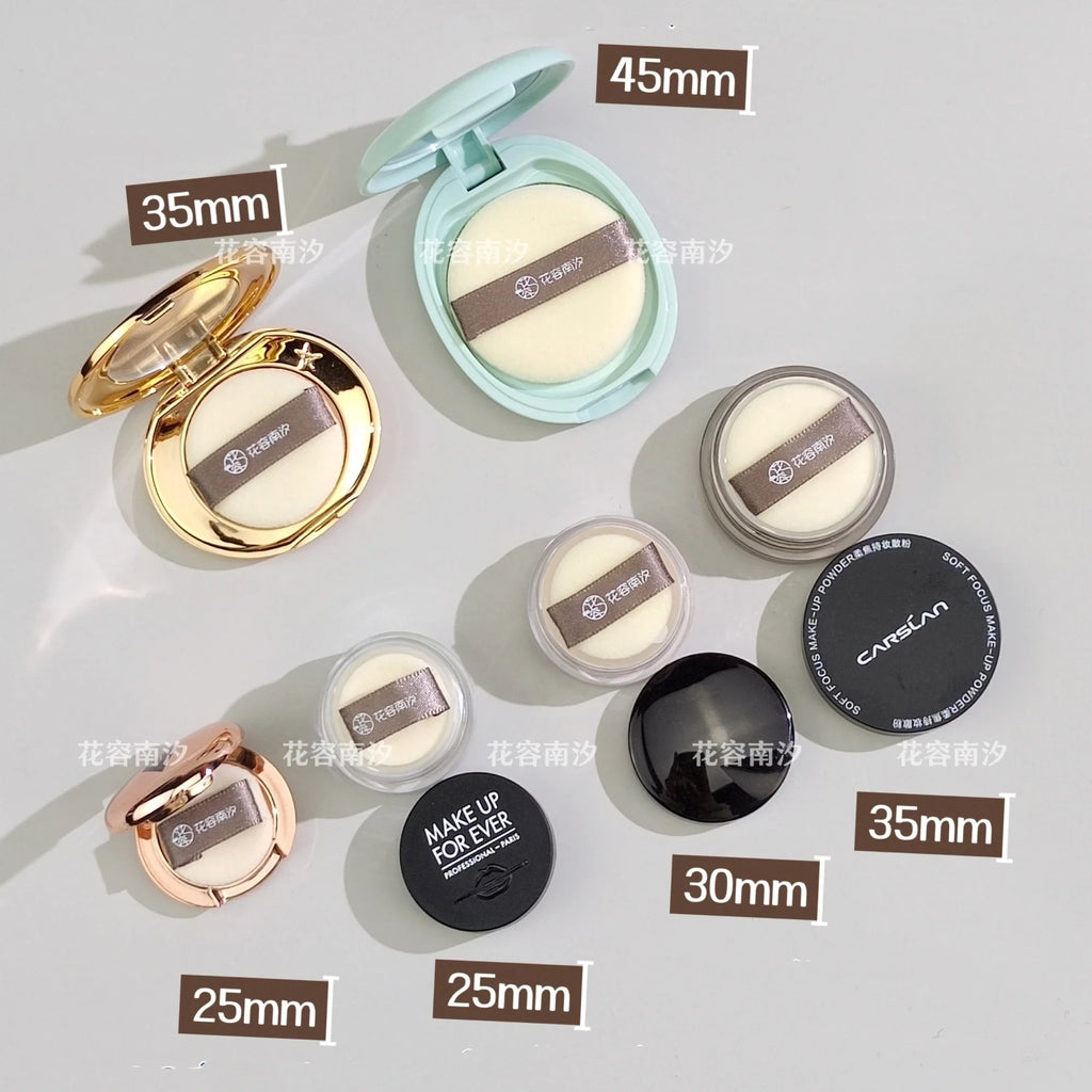 Small Flocking Mini Replacement Puff Loose Powder Foundation Puff Lootquake LLC