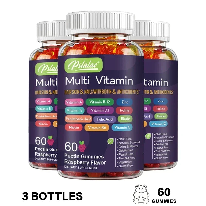 Multivitamin Gummies - To Provide Energy, for Skin, Hair and Nails Health, Support Immune, Overall Health Lootquake LLC