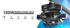 Yiflamefly 150W Moving Head DJ Lights 6 Arms Party Lights RGBW 4IN1 LED Stage Lighs DMX512 For Wedding Party Disco KTV Wedding Lootquake LLC