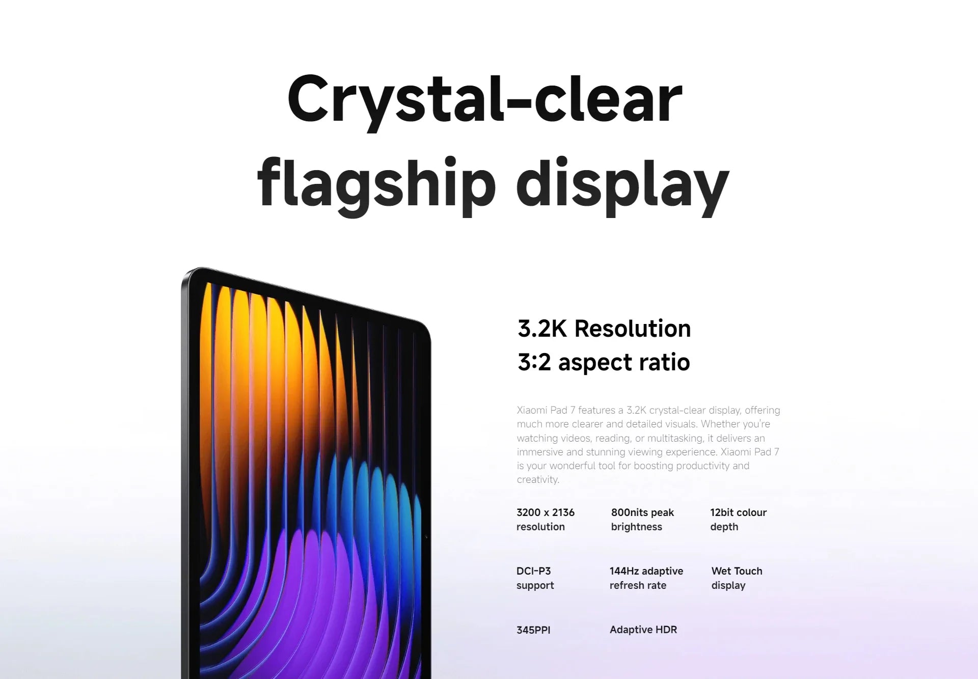 Global Version Xiaomi Pad 7 11.2'' Xiaomi HyperAI 144Hz 3.2K Display Snapdragon 7+ Gen 3 Octa core Processor 45W 8850mAh Battery Lootquake LLC