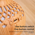 Wood Grain Mini Vase Air Humidifier USB Electric Ultrasonic Water Aroma Essential Oil Diffuser Home Room Fragrance Air Purifier