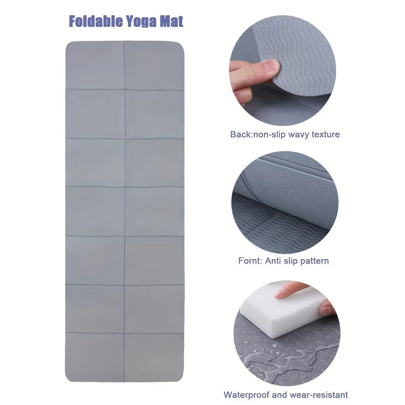 Foldable Yoga Mats Are Suitable for Travel Non-slip, Eco-friendly, Lightweight - SJB-DIAMOND ELITES