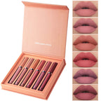 Matte Lip Gloss Set 6 Color Lipstick Smooth And Lasting Display Lip Gloss Waterproof Moisturizing Lipstick Holiday Gift Box Set Lootquake LLC
