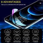 2Pcs Film for IPhone 12 13 Pro Max Mini Screen Protectors for IPhone 11 14 Pro XS Max X XR 6 6s 7 8 Plus SE Not Glass Anti-Scratch Eye-Protection HD Clear film Screen Protector Stevvex