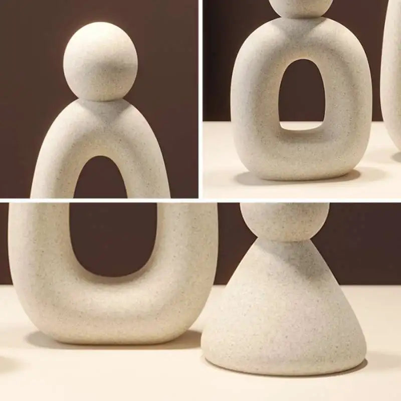 Simple Family Statue Modern Style Home Decor Hollow Sculpture Nordic Living Room Ornaments Bedroom Decoration Figurines Gift Lootquake LLC