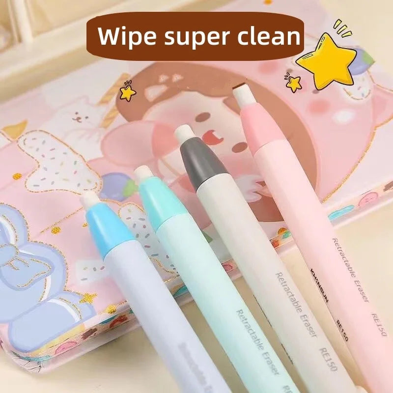 Retractable Pencil Eraser Pencil Rubber Eraser Correction Supplies Writing Correction School Stationery Office Supplies Lootquake LLC