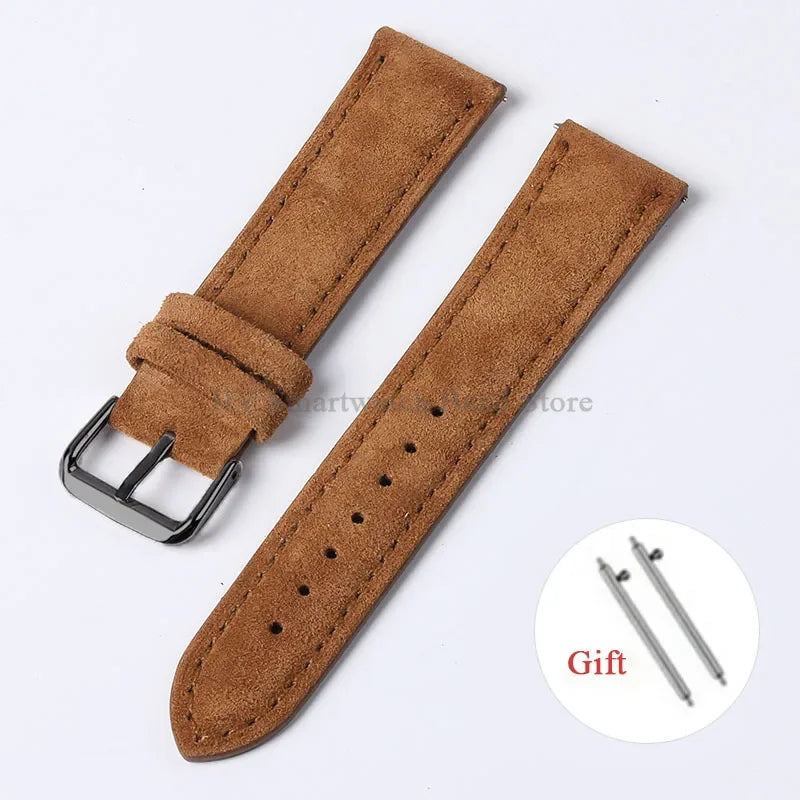 Polar Suede Leather Watch Strap For Polar Smartwatch - Handmade Quick Release