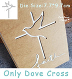 Catlove Dove Cross Easter Metal Cutting Dies Scrapbooking Mold Stencil Die Cuts Card Making DIY Craft Embossing New Die For 2023 Lootquake LLC