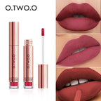 O.TWO.O 12 colors High Quality Velvet Matte lipstick Long Lasting Lips Makeup Waterproof Easy to Wear Matte Liquid Lip Gloss