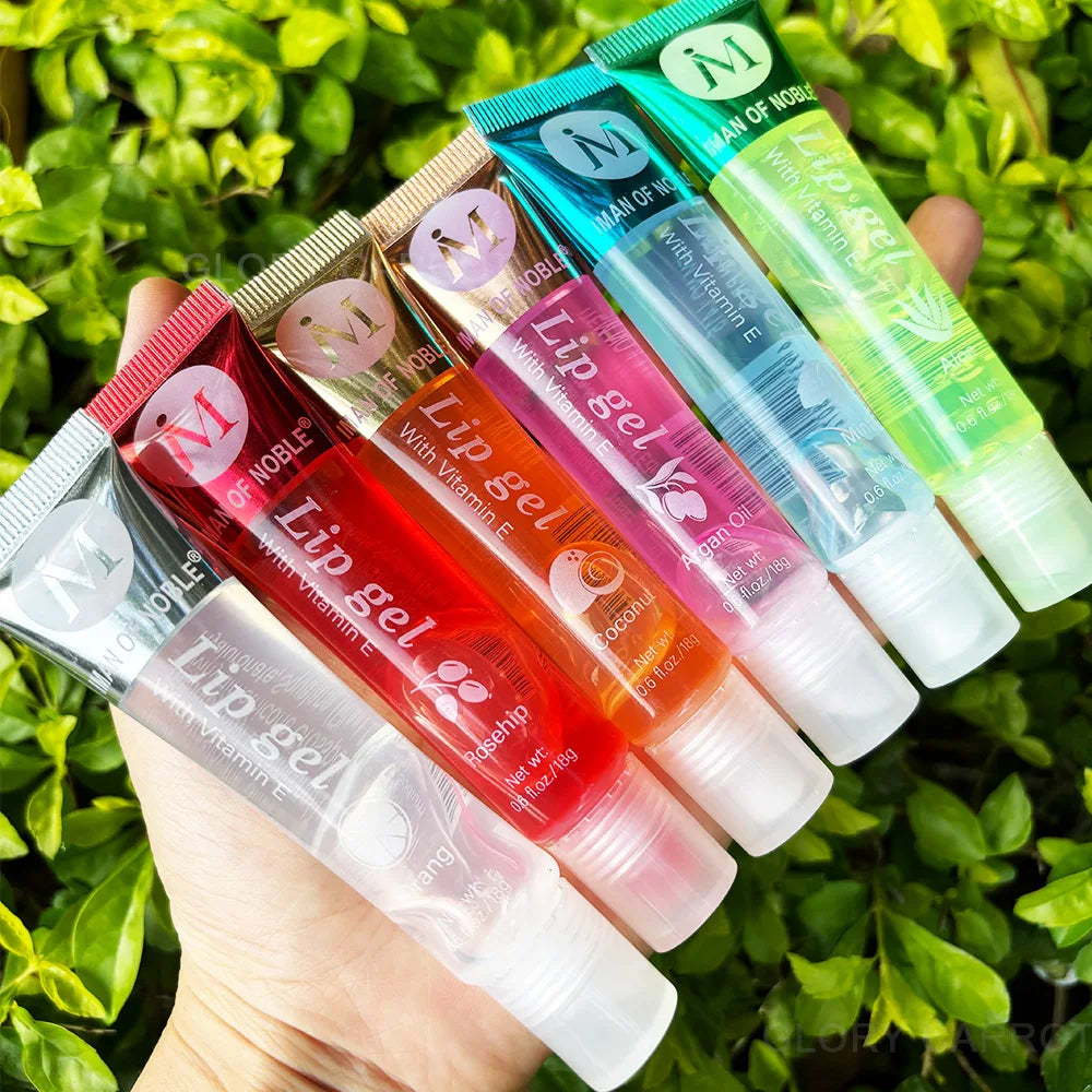 6Pcs Fruity Flavor Watery Glossy Lip Gloss Set Clear Lip Gel Hydrating Moisturizing Lip Gloss Women Lips Makeup Wholesale Lootquake LLC