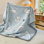 Warm Plush Blanket Comfortable 2024 New Winter Blanket Cartoon Four Season Flannel Soft Bed Cover Office Napping Blanket Lootquake LLC