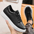 New Summer Men's Sneakers Elevator Shoes Heightening Height Increase Insole 7-8CM High Heels Shoes Leather Sport Shoes Men Shoes Lootquake LLC