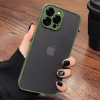 Luxury Shockproof Armor Phone Case For iPhone 11 12 13 14 Pro Max Silicone Clear Hard Cover Protective Hard Back Cover with Soft Edge Bumper Shockproof Anti-Drop Case For iPhone Stevvex