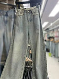 2024 New Spring Summer All-match Casual Harem Pants High Waist Stretch Slim Denim Pants Hot Drilling Casual Ankle-length Jeans Lootquake LLC