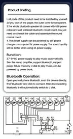 DIY Bluetooth Speaker Kit Electronics DIY Soldering Project Practice Solder Assembly DIY Electronic Kit Component 2*3W Speakers Lootquake LLC