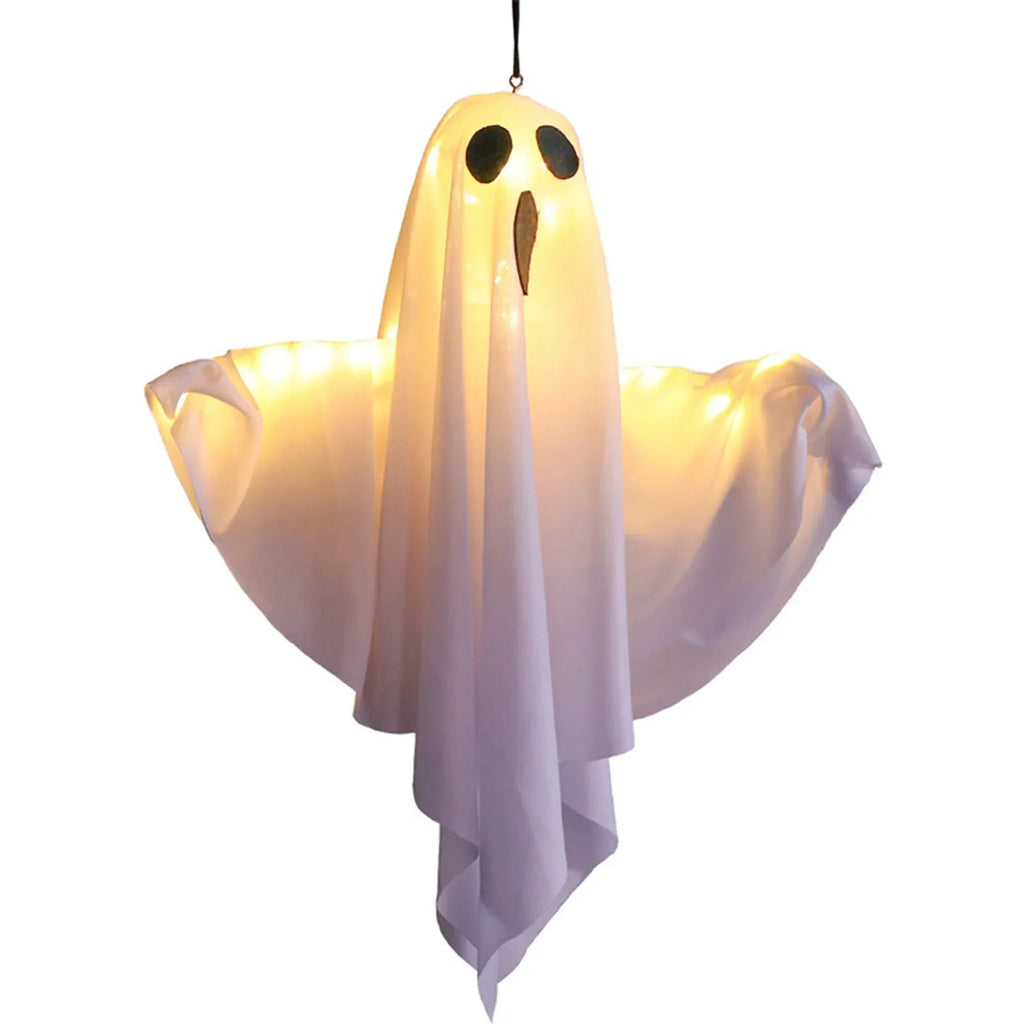 Halloween Ghost Hanging Decorations Halloween Hanging Light Up White Flying Ghosts Tree Window Wall Scary Ornament 50X40cm Lootquake LLC