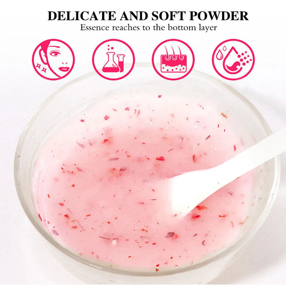 350g Jelly Mask Powder Rose Lavender Crystal Mask Collagen Face Mask Skin Moisturizing Powder Mask Facial Mask DIY Skin Care Lootquake LLC