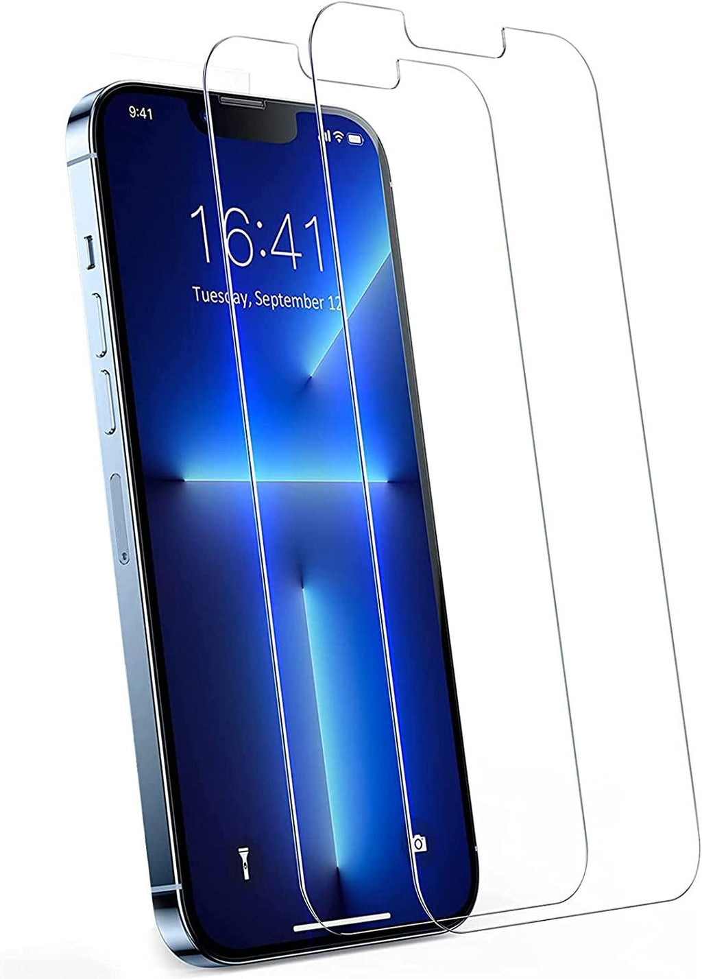 HD Clear Scratch Resistant Anti-Fingerprint Tempered Glass Film Full Screen Coverage Protector For Iphone 14 Pro Max Front Back Screen Protector HD Clarity Anti-Fingerprint Scratch Tempered Glass For Iphone 13 Stevvex