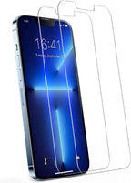HD Clear Scratch Resistant Anti-Fingerprint Tempered Glass Film Full Screen Coverage Protector For Iphone 14 Pro Max Front Back Screen Protector HD Clarity Anti-Fingerprint Scratch Tempered Glass For Iphone 13 Stevvex