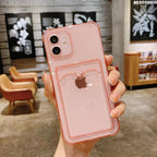 Phone Case For IPhone 12 13 14 Mini Case For iphone Cute Case Cover Soft Silicone Wallet Card Holder Clear Heavy Duty Protective Crystal Clear Back Cover with Shockproof Bumper Case Stevvex
