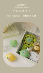 INS Decorative Fragrance Gift Lemon Candle DIY Fragrance Birthday Gift with Hand Gift Imitation Fruit Candle Scented Candles Lootquake LLC