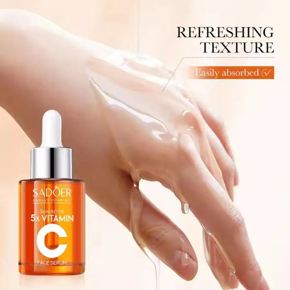 5xVitamin C Facial Cleanser,lotion,eye Cream,face Serum Whitening Brightening,Reduce Dullness Of Skin Tone Skin Care Products Lootquake LLC