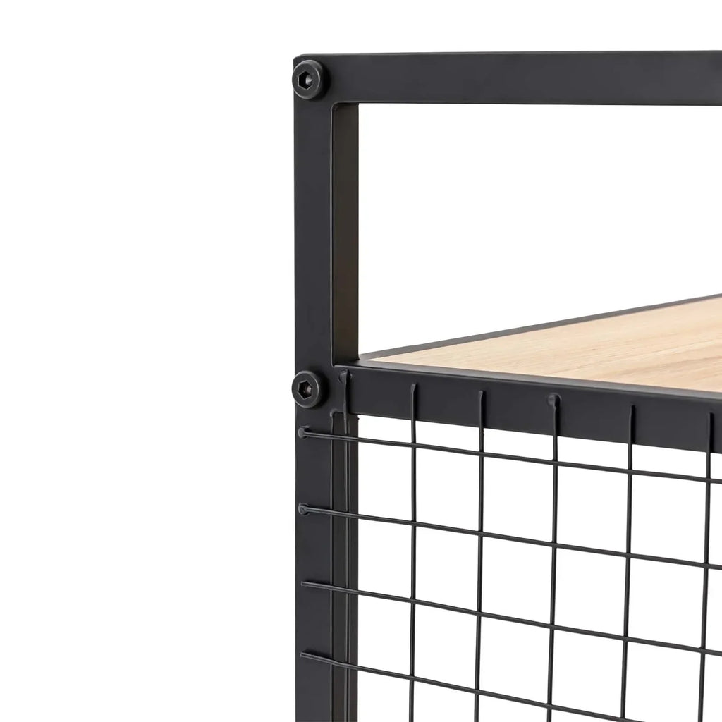 3-Tier Printer Stand Solid Wood & Iron, 44lbs Capacity, Space-Saving Design, Ideal for Office & Home Storage, Durable & Stylish Lootquake LLC