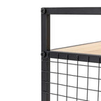 3-Tier Printer Stand Solid Wood & Iron, 44lbs Capacity, Space-Saving Design, Ideal for Office & Home Storage, Durable & Stylish Lootquake LLC