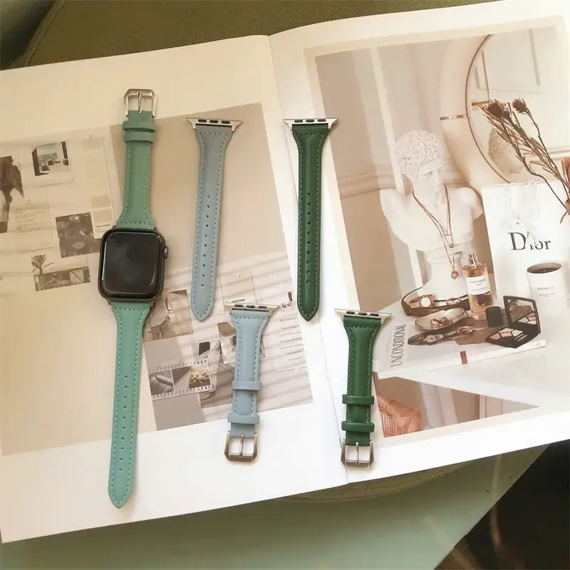 Apple Watch Leather Strap - Premium Quality, Stylish Design - SJB-DIAMOND ELITES