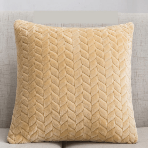 Plush Velour Pillow Case 16.5x16.5 Soft Decorative Cushion Cover Hypoallergenic BandsCo Straps