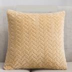 Plush Velour Pillow Case 16.5x16.5 Soft Decorative Cushion Cover Hypoallergenic BandsCo Straps
