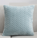 Plush Velour Pillow Case 16.5x16.5 Soft Decorative Cushion Cover Hypoallergenic BandsCo Straps