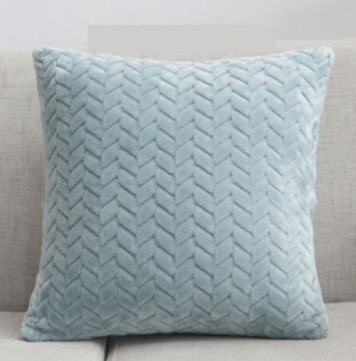 Plush Velour Pillow Case 16.5x16.5 Soft Decorative Cushion Cover Hypoallergenic BandsCo Straps