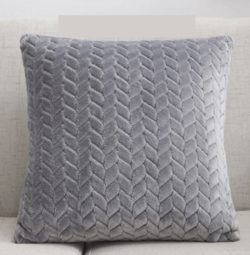 Plush Velour Pillow Case 16.5x16.5 Soft Decorative Cushion Cover Hypoallergenic BandsCo Straps