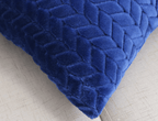 Plush Velour Pillow Case 16.5x16.5 Soft Decorative Cushion Cover Hypoallergenic BandsCo Straps
