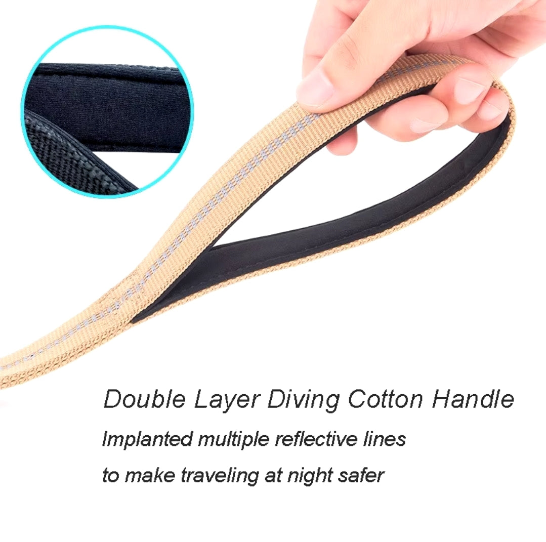 Heavy duty tactical bungee leash shock absorbing reflective, no pull. Fashioned Furbabies