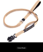 Heavy duty tactical bungee leash shock absorbing reflective, no pull. Fashioned Furbabies