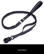 Heavy duty tactical bungee leash shock absorbing reflective, no pull. Fashioned Furbabies
