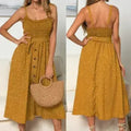 Polka Dot Maxi Dress – Light & Flowy Summer Dress - SJB-DIAMOND ELITES