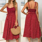 Polka Dot Maxi Dress – Light & Flowy Summer Dress - SJB-DIAMOND ELITES