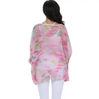 Unicorn Pink Chiffon Top - Whimsical One-Size Blouse | Femstylo - SJB-DIAMOND ELITES